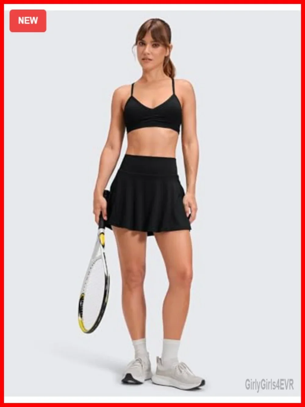 Pleated Tennis Skort with Built-in Shorts, High Waisted, Buttery Soft Activewear